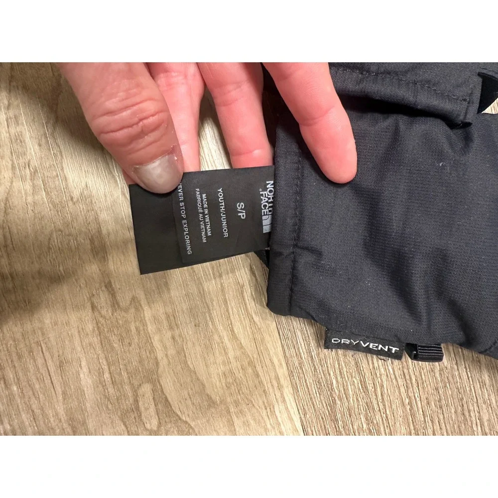 The North Face Youth DryVent Gloves Black Waterproof Winter Snow Ski Small